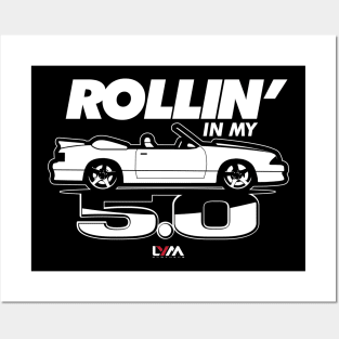 Rollin' in My 5.0 Foxbody Ford Mustang Posters and Art